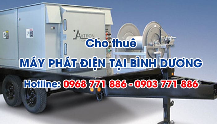 cho thuê máy phát điện tại Bình Dương