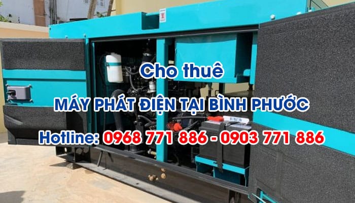 Cho thuê máy phát điện tại Bình phước