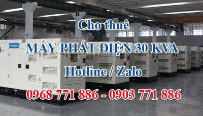 cho thuê máy phát điện 30kva