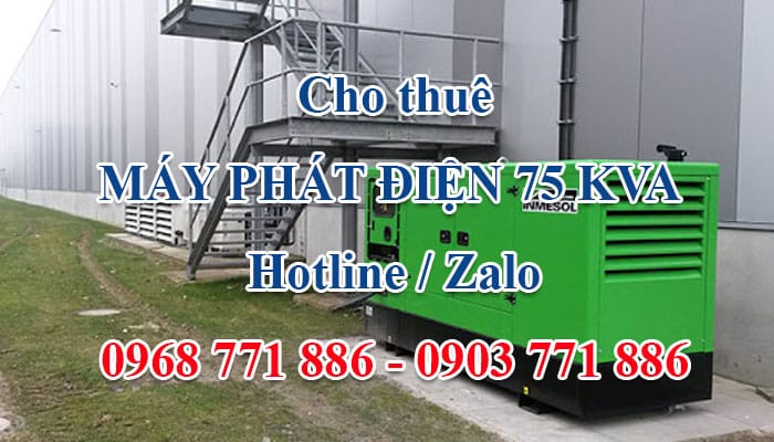 cho thuê máy phát điện 75kva