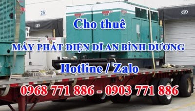 cho thuê máy phát điện dĩ an bình dương