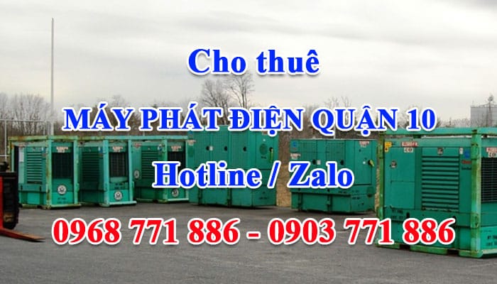 cho thuê máy phát điện quận 10