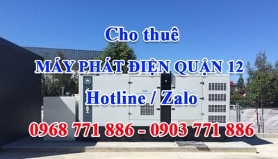 cho thuê máy phát điện quận 12