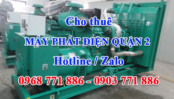 cho thuê máy phát điện quận 2