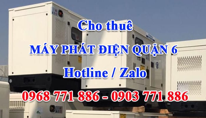 cho thuê máy phát điện quận 6