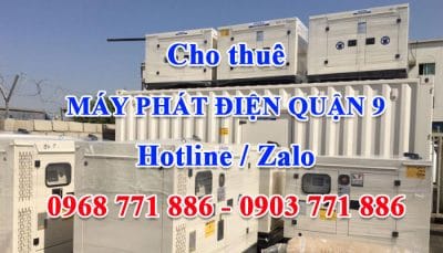 cho thuê máy phát điện quận 9