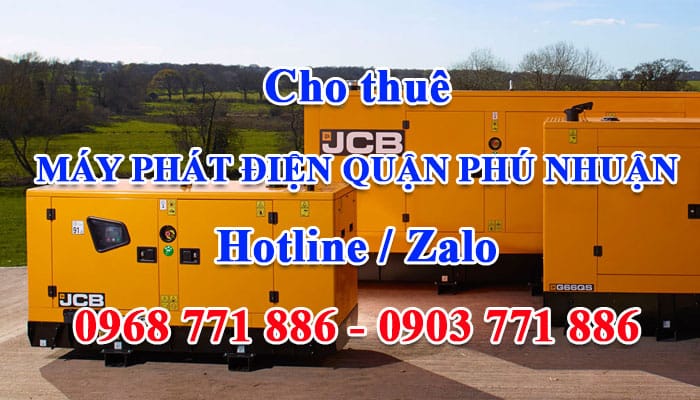 cho thuê máy phát điện quận phú nhuận
