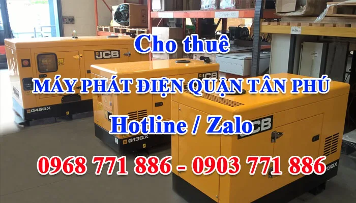 cho thuê máy phát điện quận tân phú
