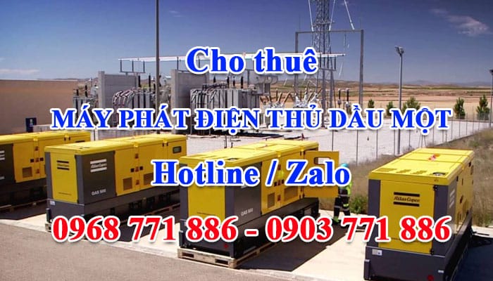 cho thuê máy phát điện thủ dầu một bình dương