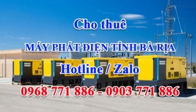 cho thuê máy phát điện tỉnh bà rịa