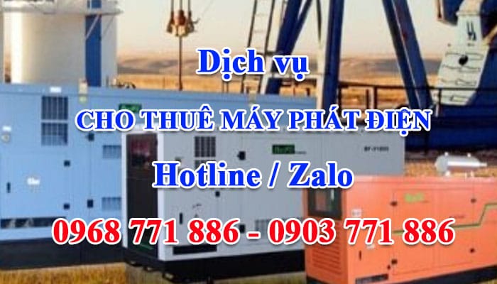 dịch vụ cho thuê máy phát điện