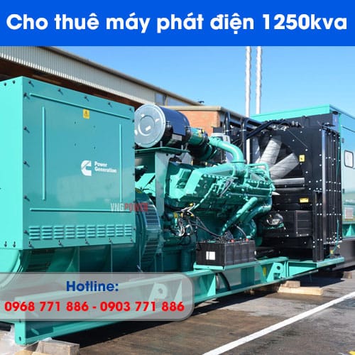 cho thuê máy phát điện 1250kva