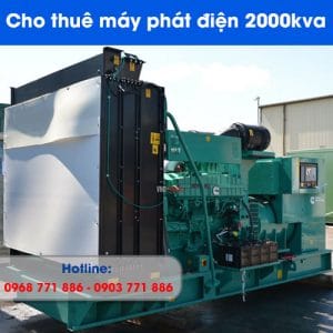 cho thuê máy phát điện 2000kva