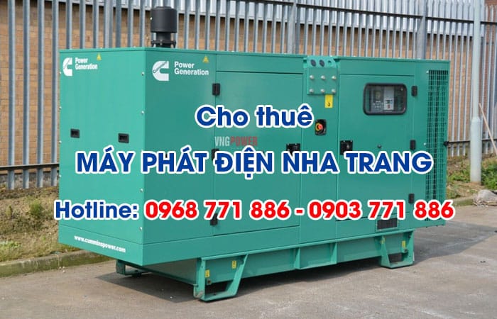 cho thuê máy phát điện nha trang