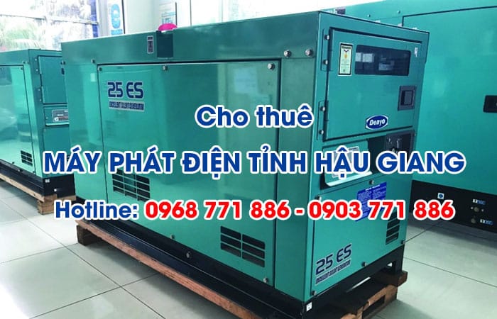 cho thuê máy phát điện tỉnh hậu giang
