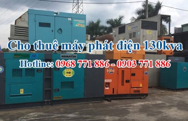 cho thuê máy phát điện 130kva