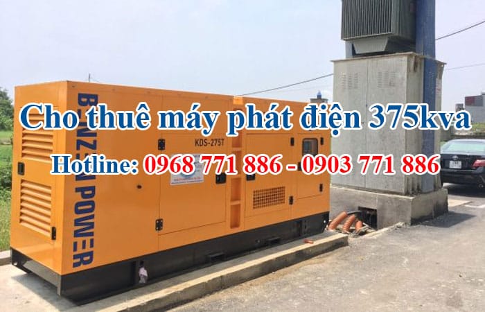 cho thuê máy phát điện 375kva