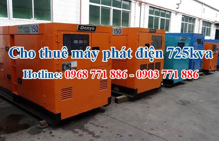 cho thuê máy phát điện 725kva