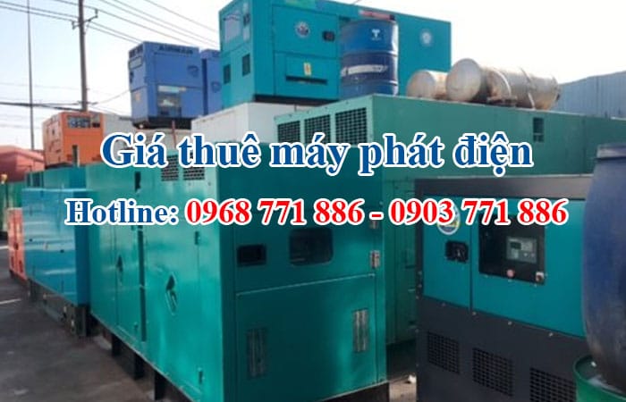 giá thuê máy phát điện
